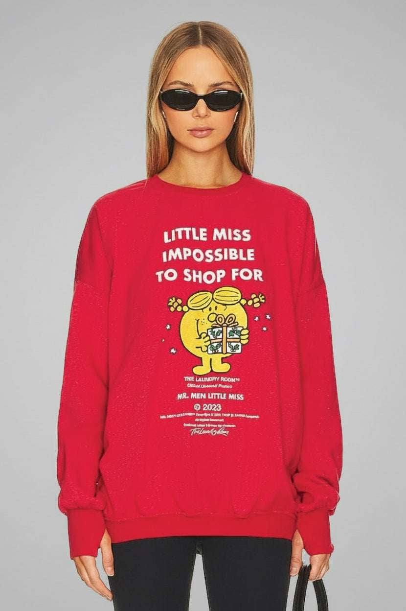 The Laundry Room Little Miss Impossible Christmas Jumper - Spoiled Brat