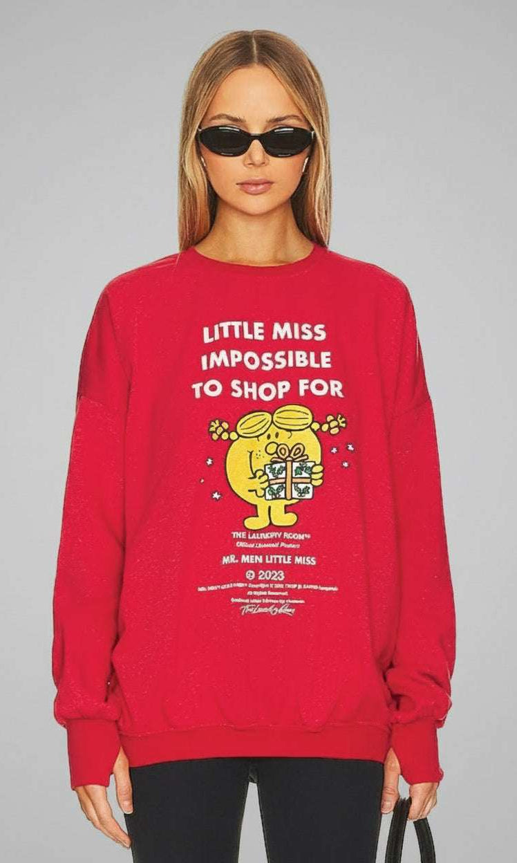 The Laundry Room Little Miss Impossible Christmas Jumper - Spoiled Brat