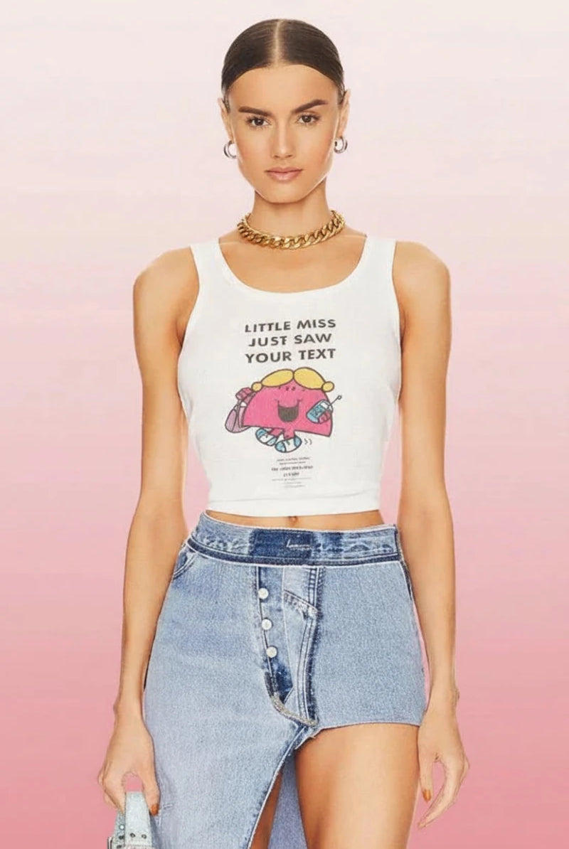 Shop The Laundry Room The Laundry Room Little Miss Just Saw Your Text Tank Top Tank Top for women – premium loungewear and festival fashion at Spoiled Brat