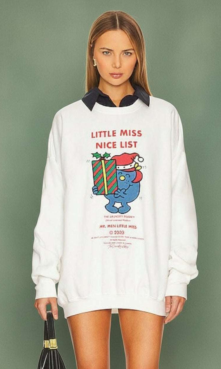 The Laundry Room Little Miss Nice List Christmas Jumper - Spoiled Brat