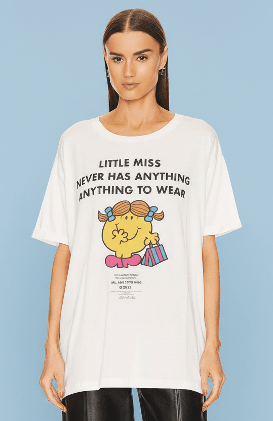 Shop The Laundry Room The Laundry Room Little Miss Weekend Trip Oversized Tee T-Shirt for women – premium loungewear and festival fashion at Spoiled Brat