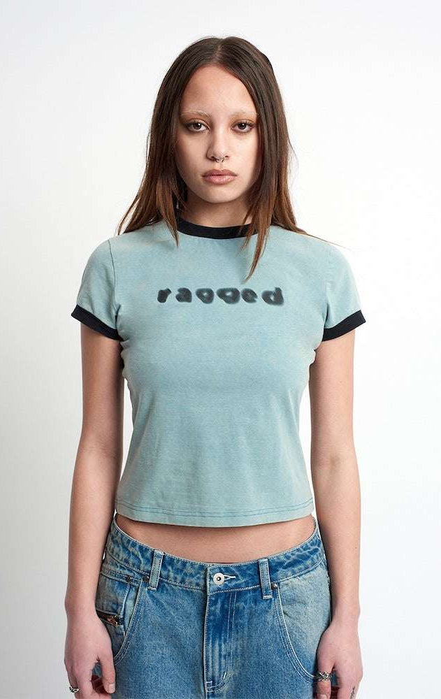 Shop The Ragged Priest The Ragged Priest Blur Baby Tee Top for women – premium loungewear and festival fashion at Spoiled Brat