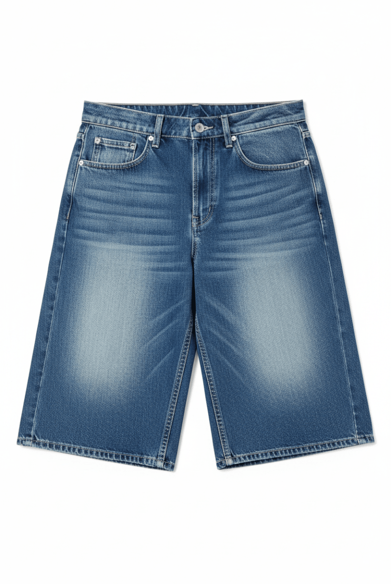 Shop The Ragged Priest The Ragged Priest Dirty Wash Atomic Jorts Shorts Shorts for women – premium loungewear and festival fashion at Spoiled Brat