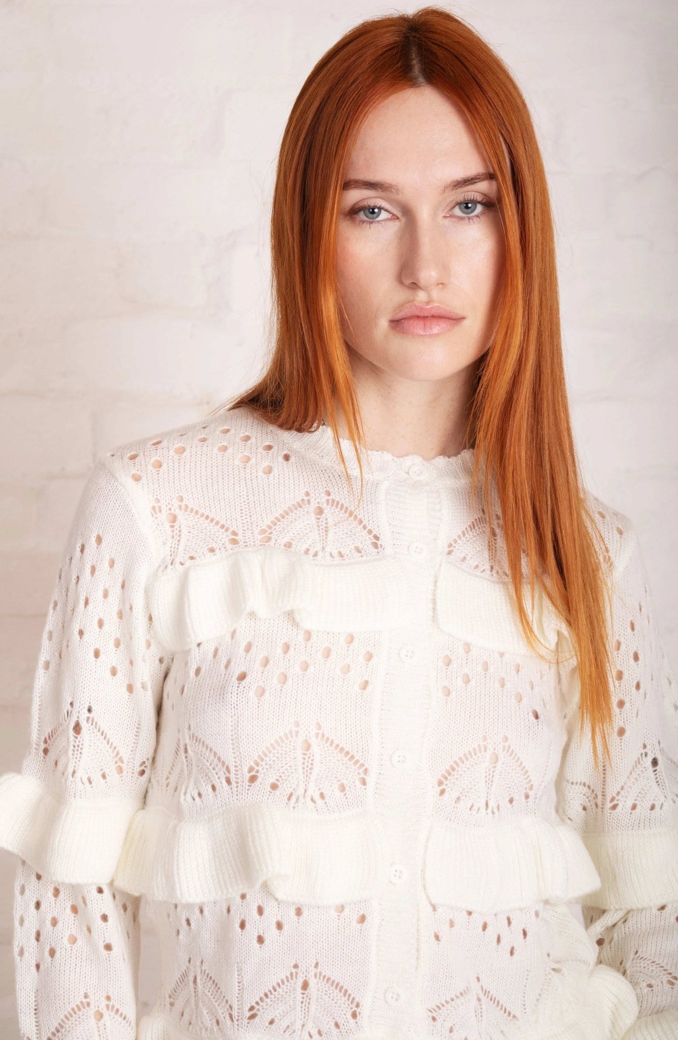 Shop The Ragged Priest The Ragged Priest Gentle Pointelle Frill Shorts Shorts for women – premium loungewear and festival fashion at Spoiled Brat