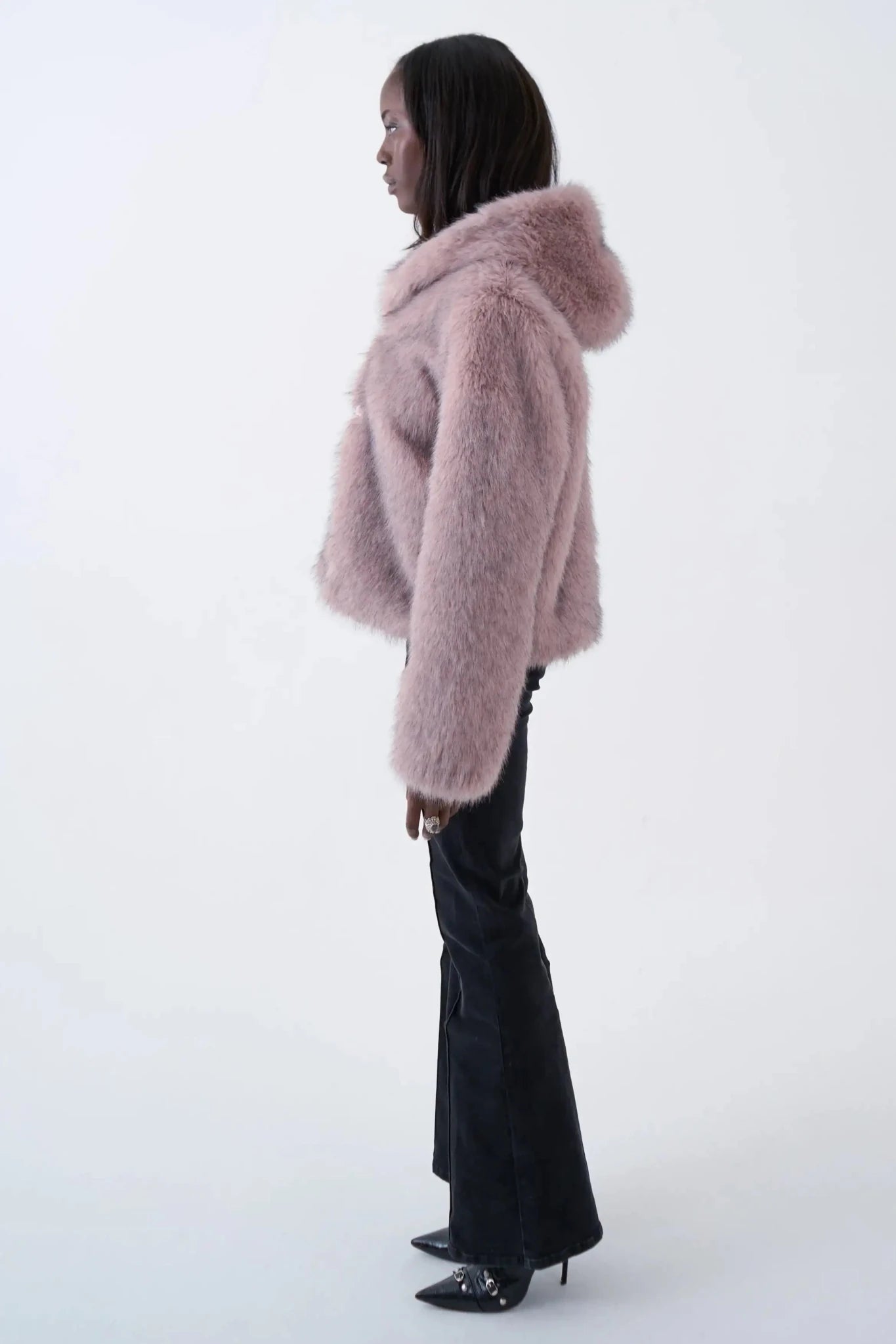 Shop The Ragged Priest The Ragged Priest Julia Pink Faux Fur Coat Jacket for women – premium loungewear and festival fashion at Spoiled Brat