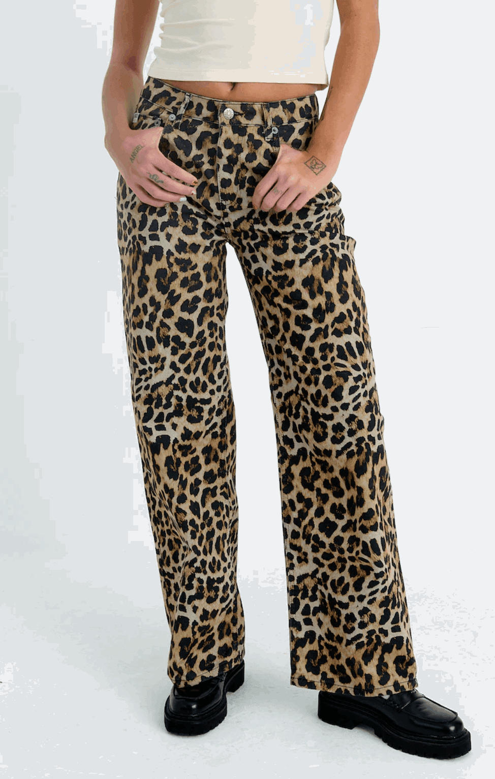 The Ragged Priest Leopard Wash Release Jeans - Spoiled Brat