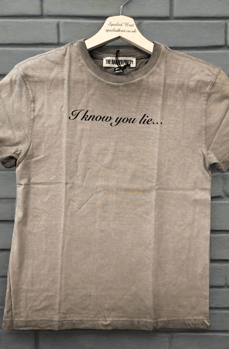 The Ragged Priest Liar Slogan Tee - Spoiled Brat