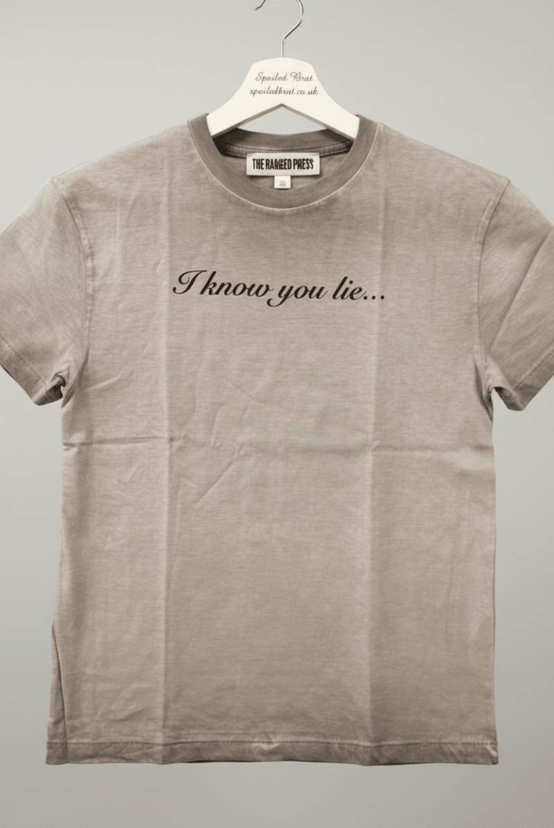 Shop The Ragged Priest The Ragged Priest Liar Slogan Tee T-Shirt for women – premium loungewear and festival fashion at Spoiled Brat