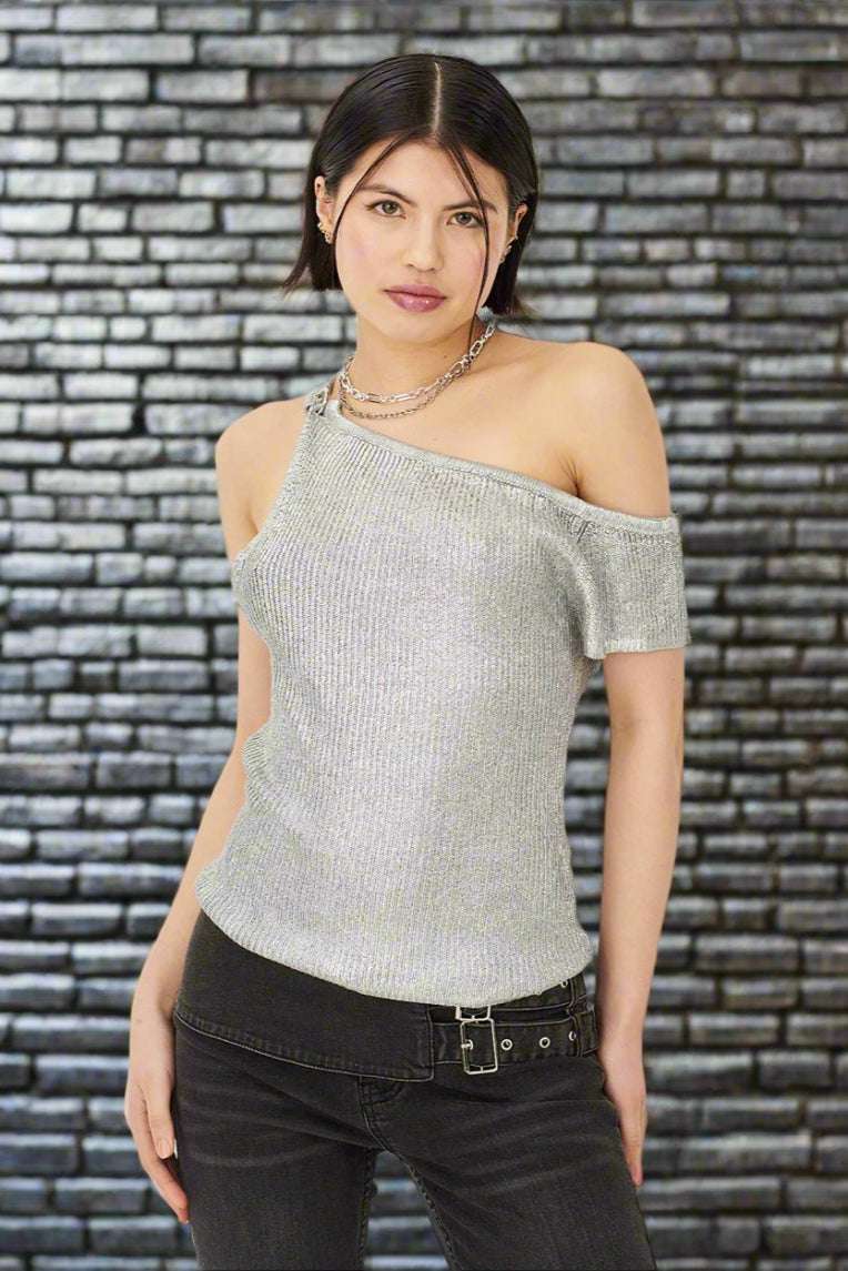 Shop The Ragged Priest The Ragged Priest Shimmer Metallic Top Vest Top for women – premium loungewear and festival fashion at Spoiled Brat