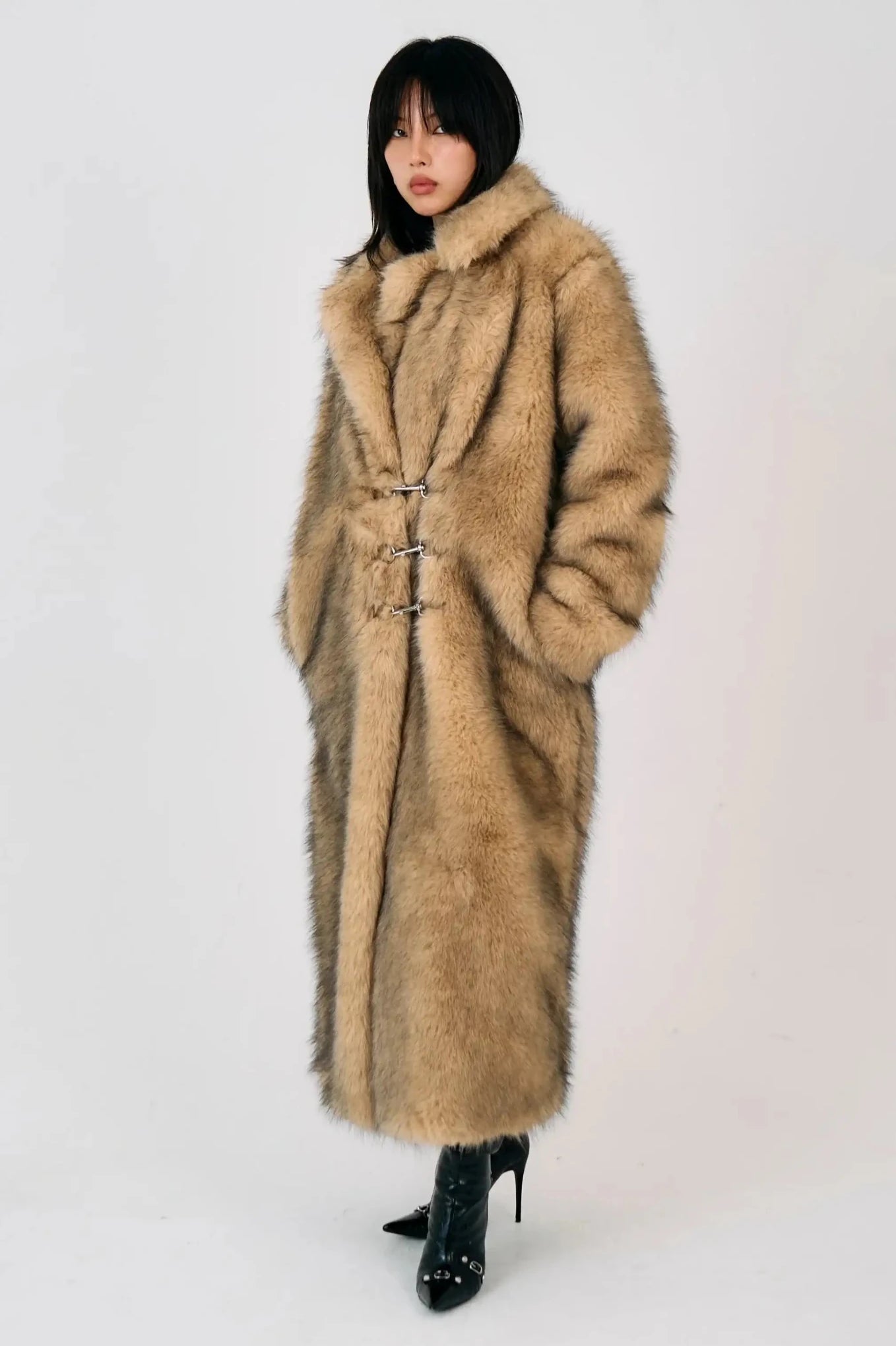 Shop The Ragged Priest The Ragged Priest Tara Maxi Faux Fur Coat Jacket for women – premium loungewear and festival fashion at Spoiled Brat