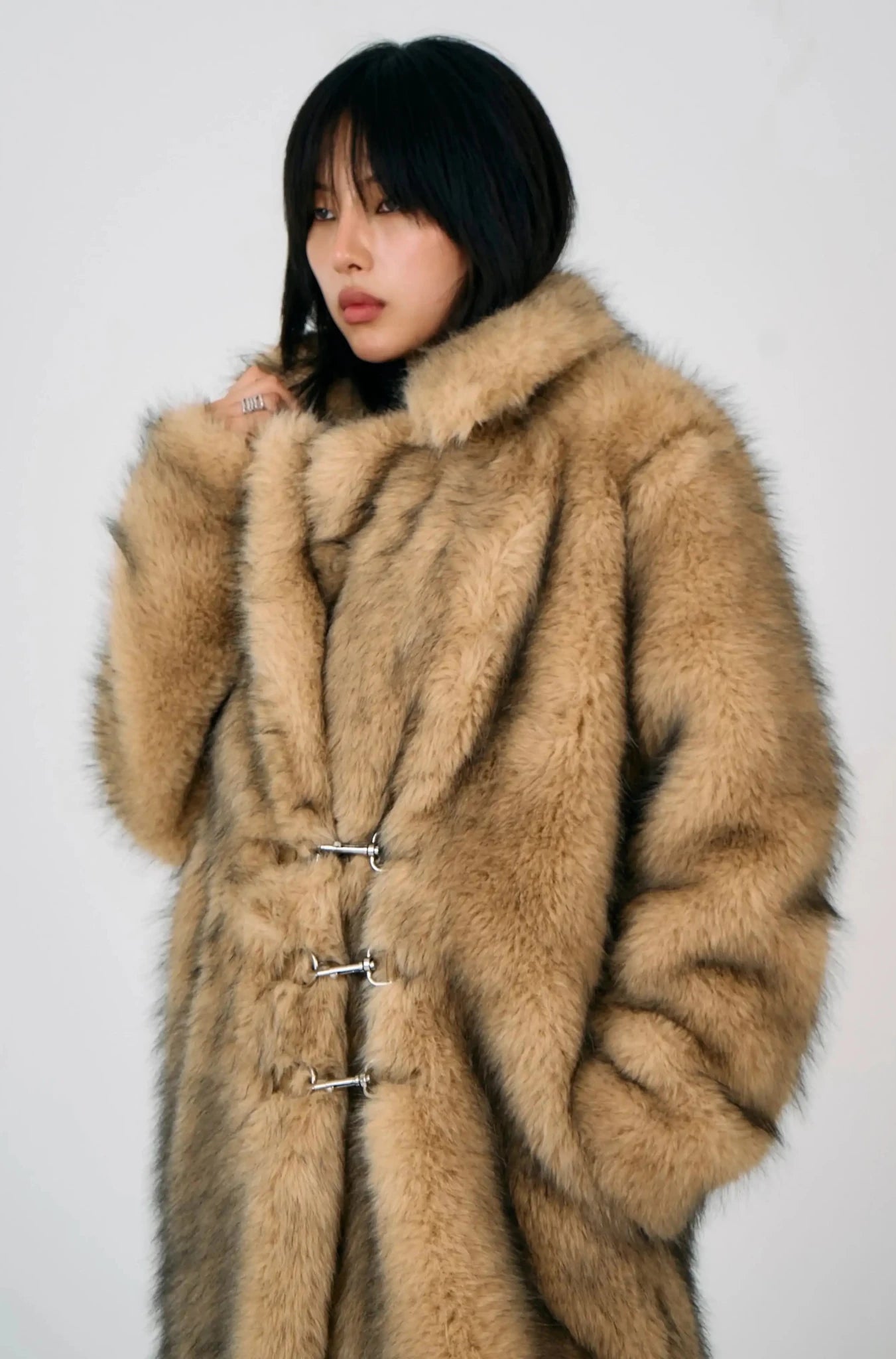 Shop The Ragged Priest The Ragged Priest Tara Maxi Faux Fur Coat Jacket for women – premium loungewear and festival fashion at Spoiled Brat