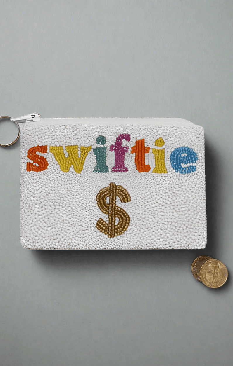 Tiana Designs Hand Beaded SWIFTIE Coin Purse - Spoiled Brat