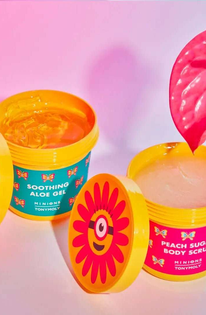 Tony Moly x Minions Peach Sugar Body Scrub Body Wash by Tony Moly as seen on celebrities