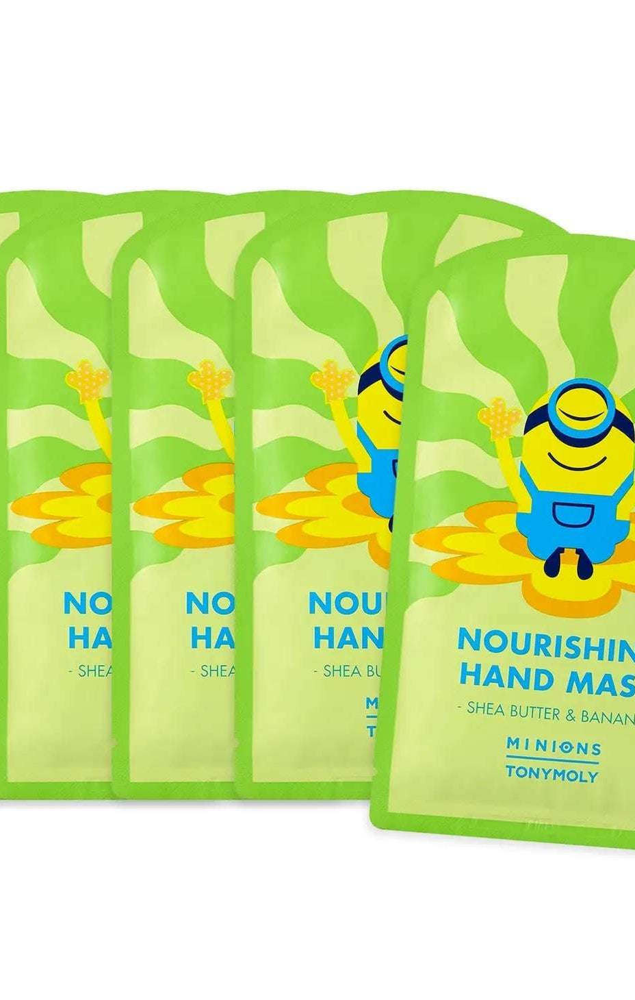 TonyMoly x Minions Nourishing Banana Hand Mask Beauty Product by Tony Moly as seen on celebrities