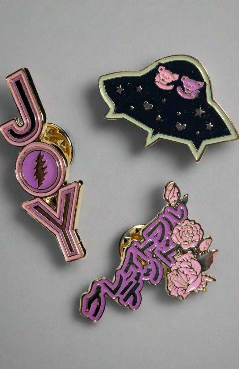 Trixy Starr x Grateful Dead Pin Set Pin by Trixy Starr as seen on celebrities