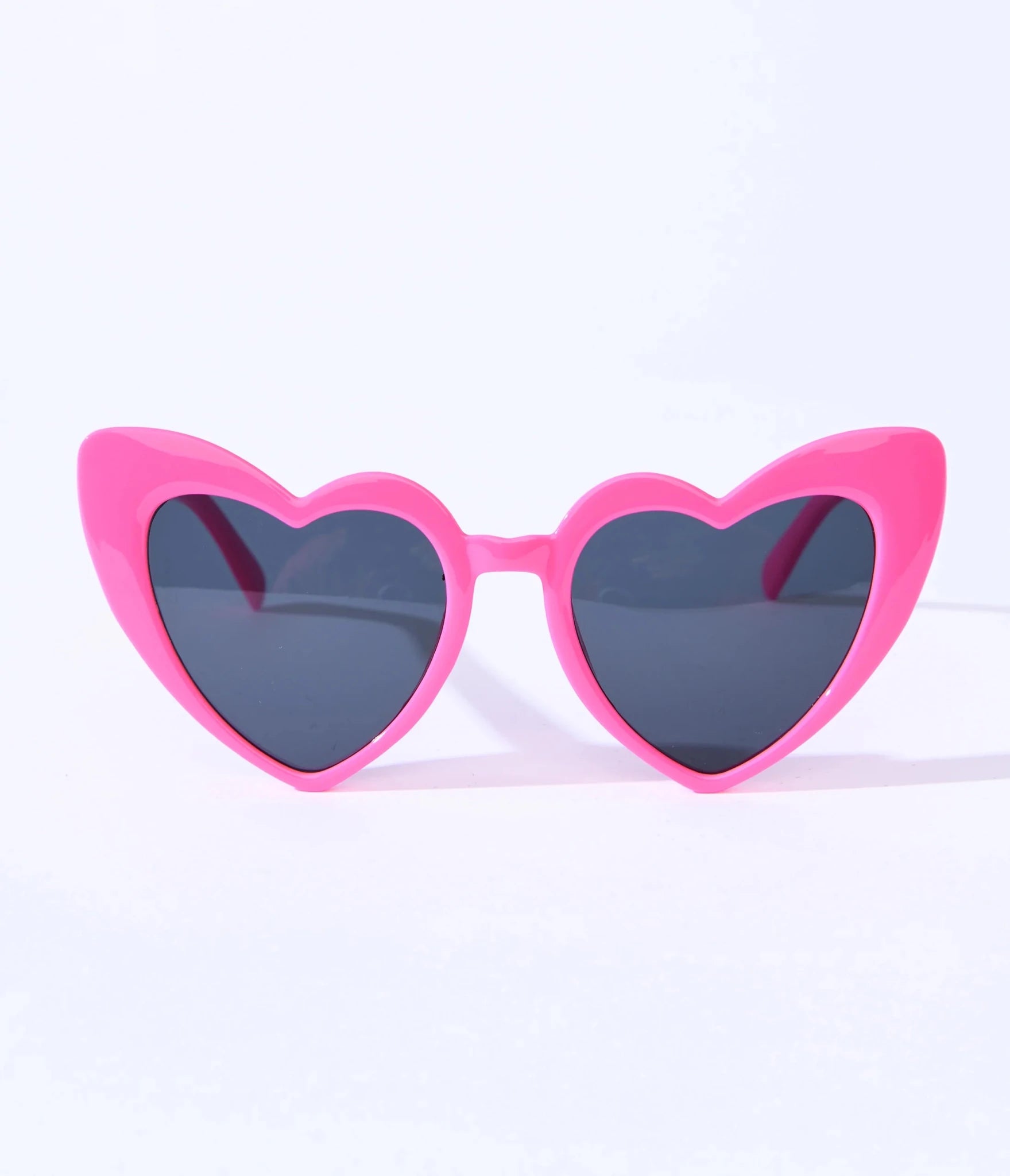 Shop Unique Vintage Unique Vintage x Barbie Hot Pink Heart Frame Sunglasses Sunglasses for women – premium loungewear and festival fashion at Spoiled Brat