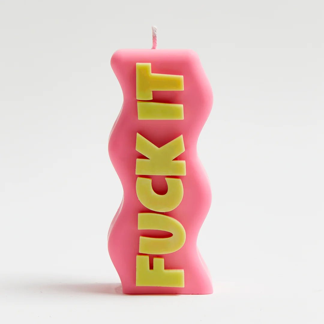 Wavey Casa Fuck It Candle by Wavey Casa – Candles – Pink | Spoiled Brat UK