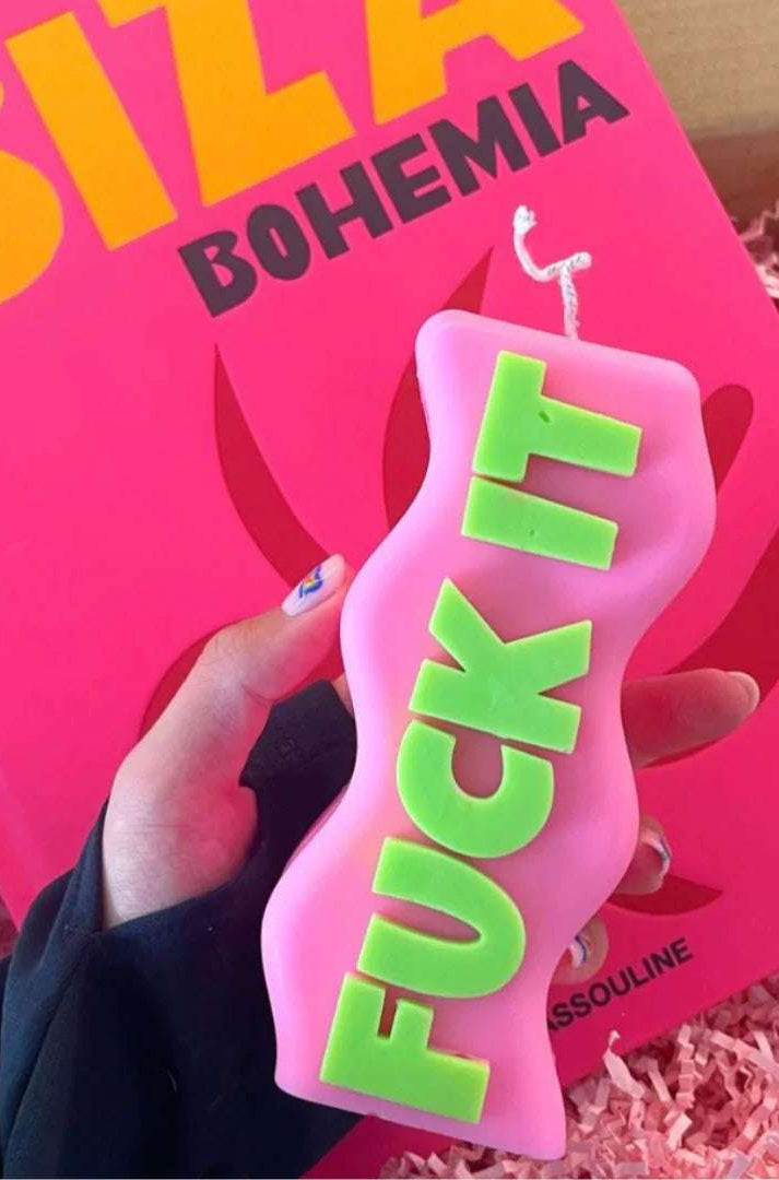 Shop Wavey Casa Wavey Casa Fuck It Candle Candles for women – premium loungewear and festival fashion at Spoiled Brat