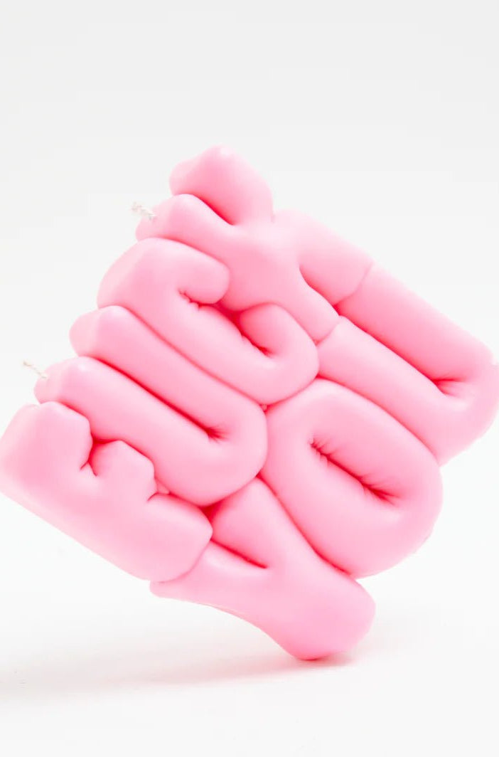 Shop Wavey Casa Wavey Casa FUCK You Pink Puffer Candle Candles for women – premium loungewear and festival fashion at Spoiled Brat