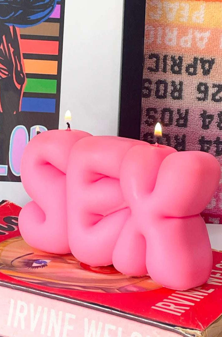 Shop Wavey Casa Wavey Casa SEX Pink Puffer Candle Candles for women – premium loungewear and festival fashion at Spoiled Brat
