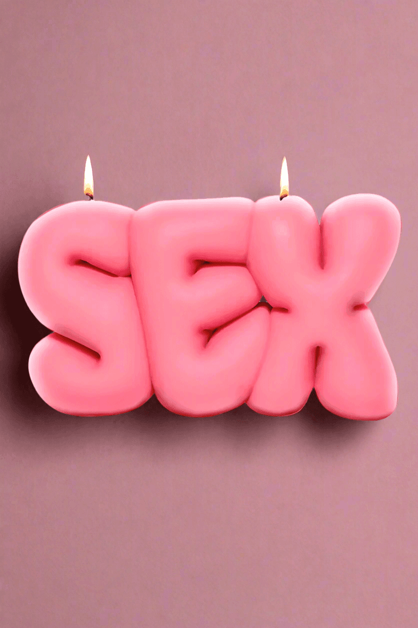 Wavey Casa SEX Pink Puffer Candle by Wavey Casa – Candles – Pink | Spoiled Brat UK