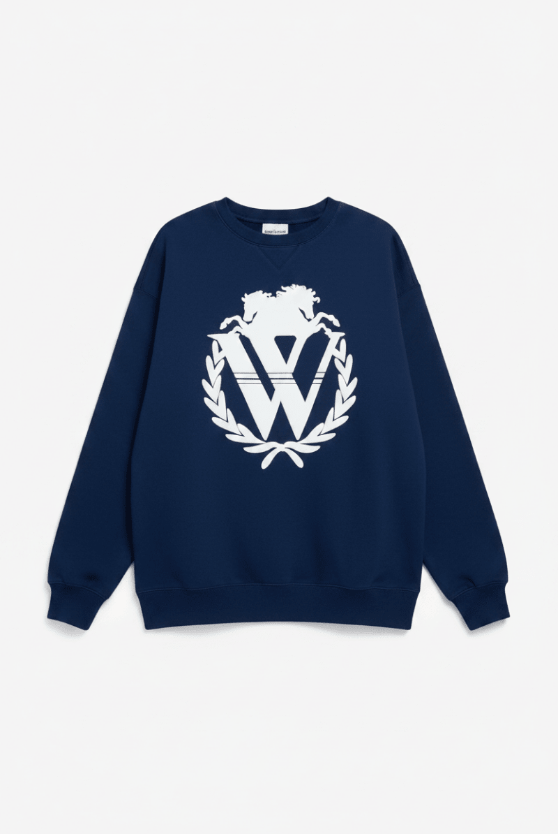Shop Wildfox Wildfox 90s Crest Cody Sweatshirt Jumper for women – premium loungewear and festival fashion at Spoiled Brat