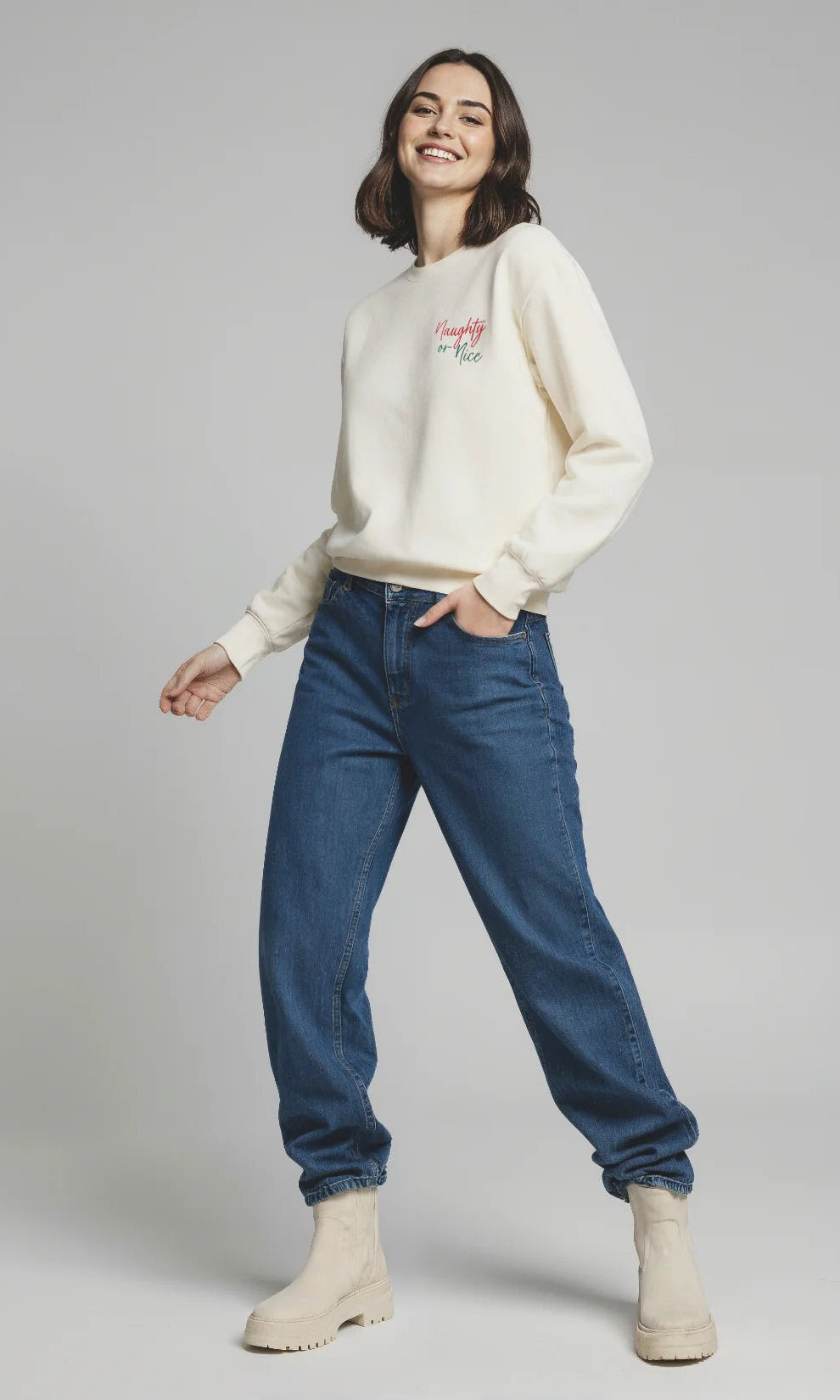 Wildfox Christmas Naughty Or Nice Charlie Sweatshirt - Spoiled Brat