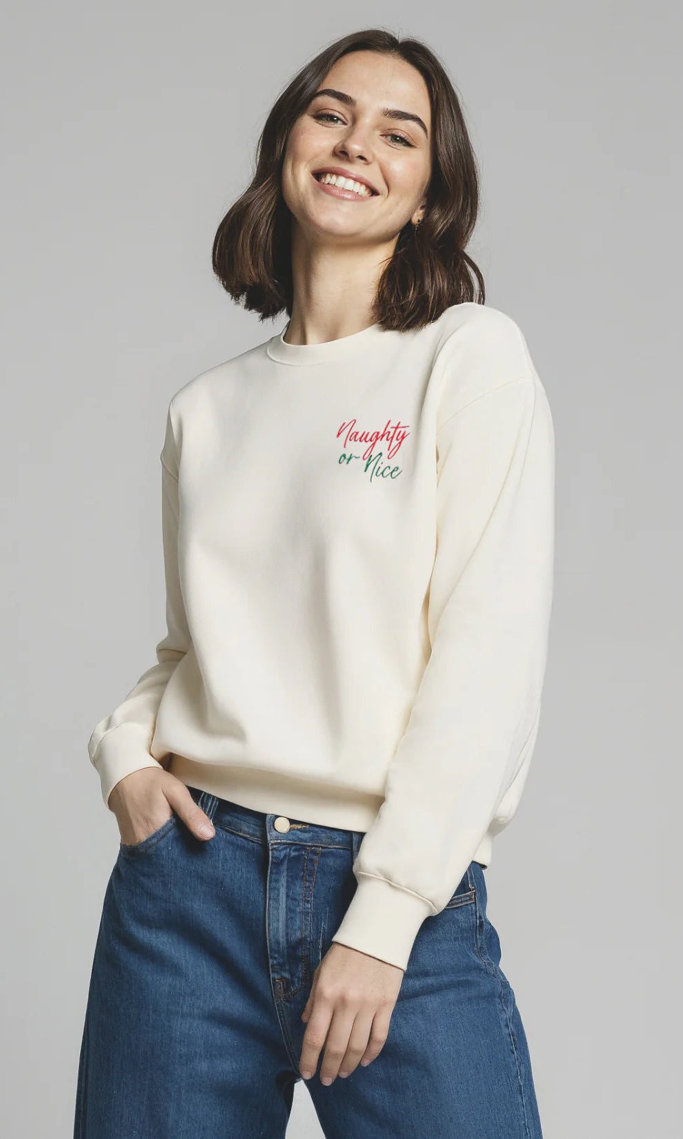 Wildfox Christmas Naughty Or Nice Charlie Sweatshirt - Spoiled Brat