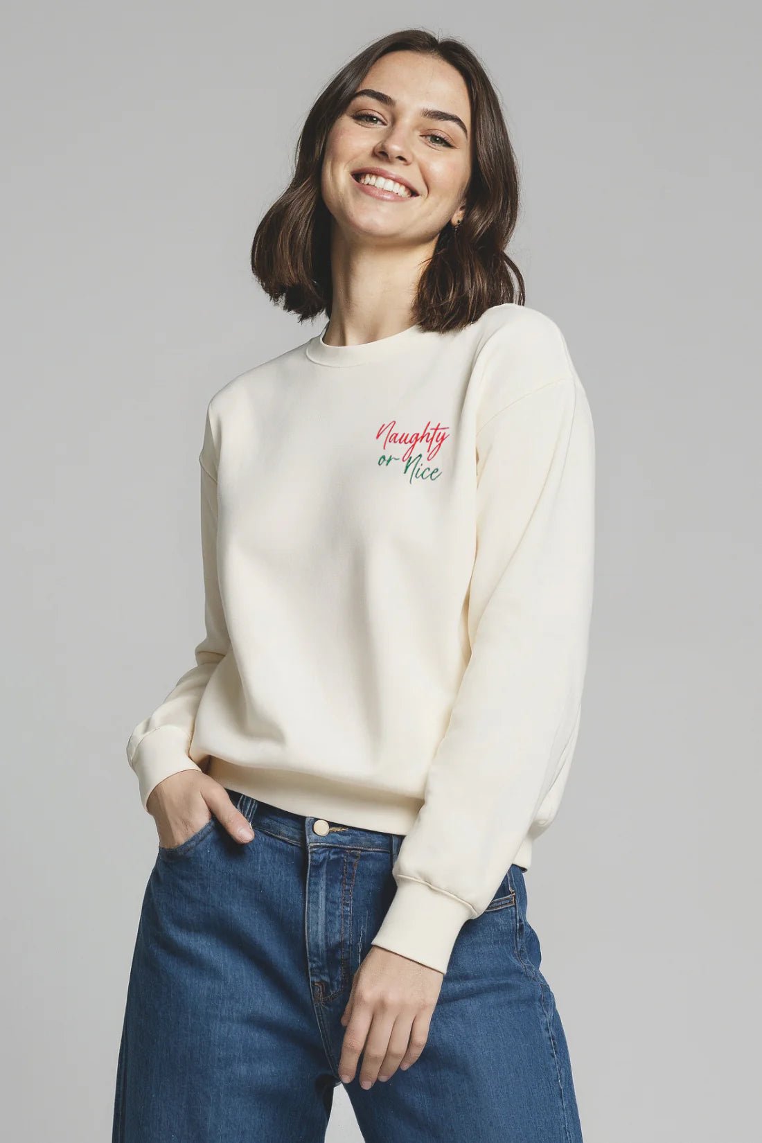 Shop Wildfox Wildfox Christmas Naughty Or Nice Charlie Sweatshirt Hooded Sweatshirt for women – premium loungewear and festival fashion at Spoiled Brat