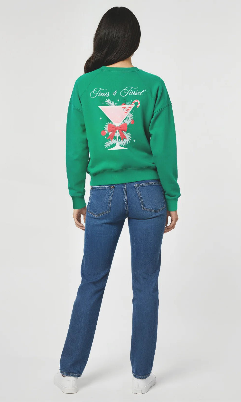 Wildfox Christmas Tinis & Tinsel Keely Raglan Sweatshirt - Spoiled Brat