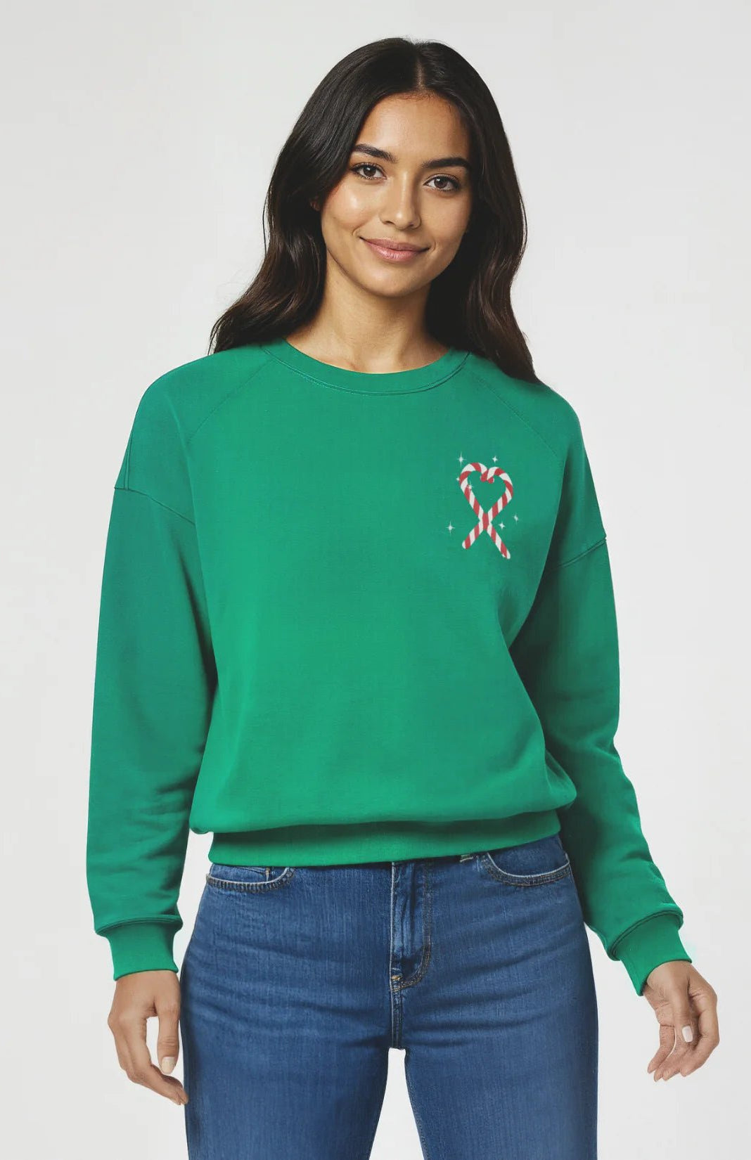 Shop Wildfox Wildfox Christmas Tinis & Tinsel Keely Raglan Sweatshirt Hooded Sweatshirt for women – premium loungewear and festival fashion at Spoiled Brat