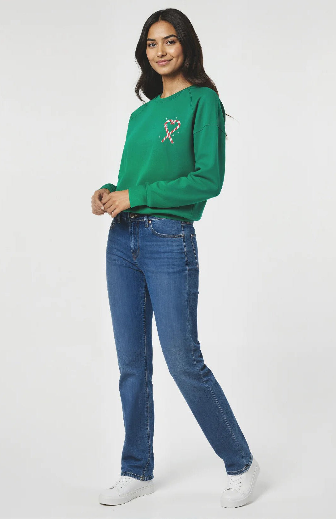 Shop Wildfox Wildfox Christmas Tinis & Tinsel Keely Raglan Sweatshirt Hooded Sweatshirt for women – premium loungewear and festival fashion at Spoiled Brat