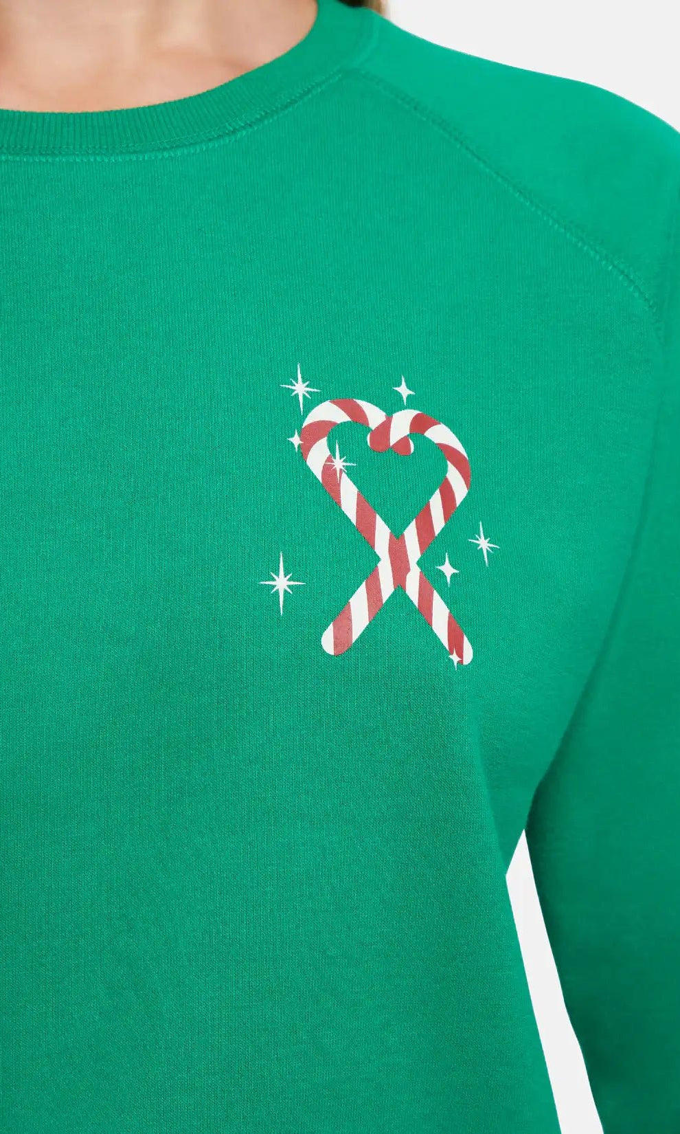 Wildfox Christmas Tinis & Tinsel Keely Raglan Sweatshirt - Spoiled Brat