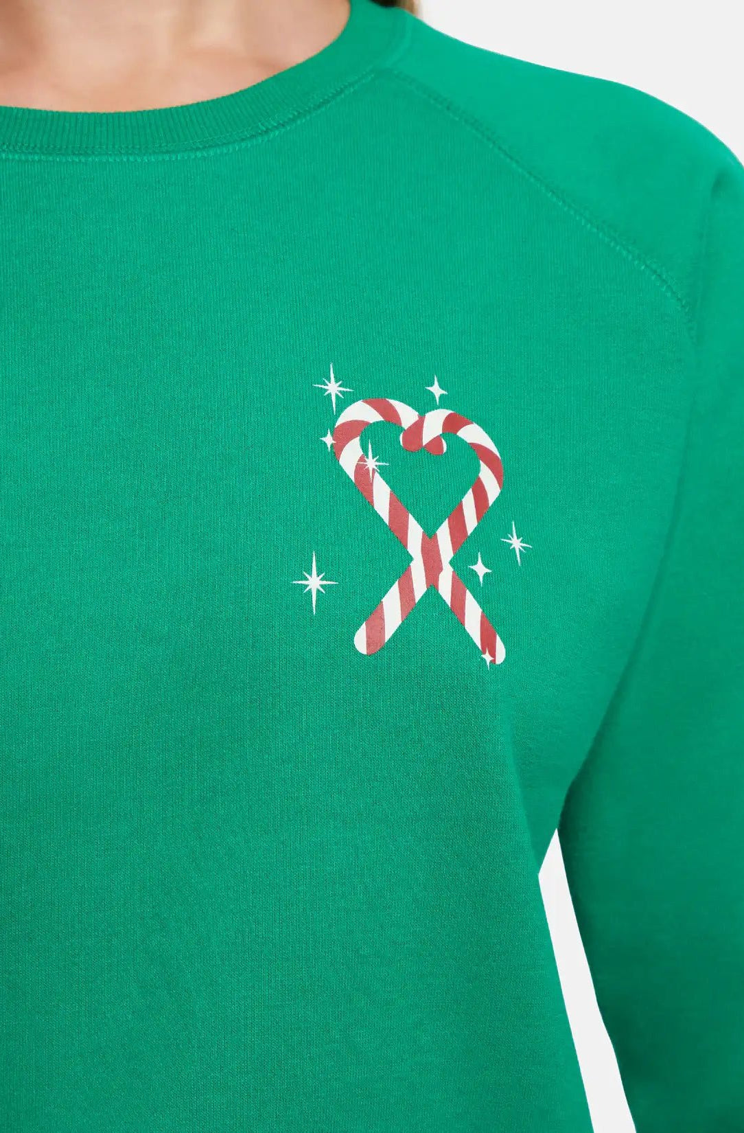 Wildfox Christmas Tinis & Tinsel Keely Raglan Sweatshirt - Spoiled Brat