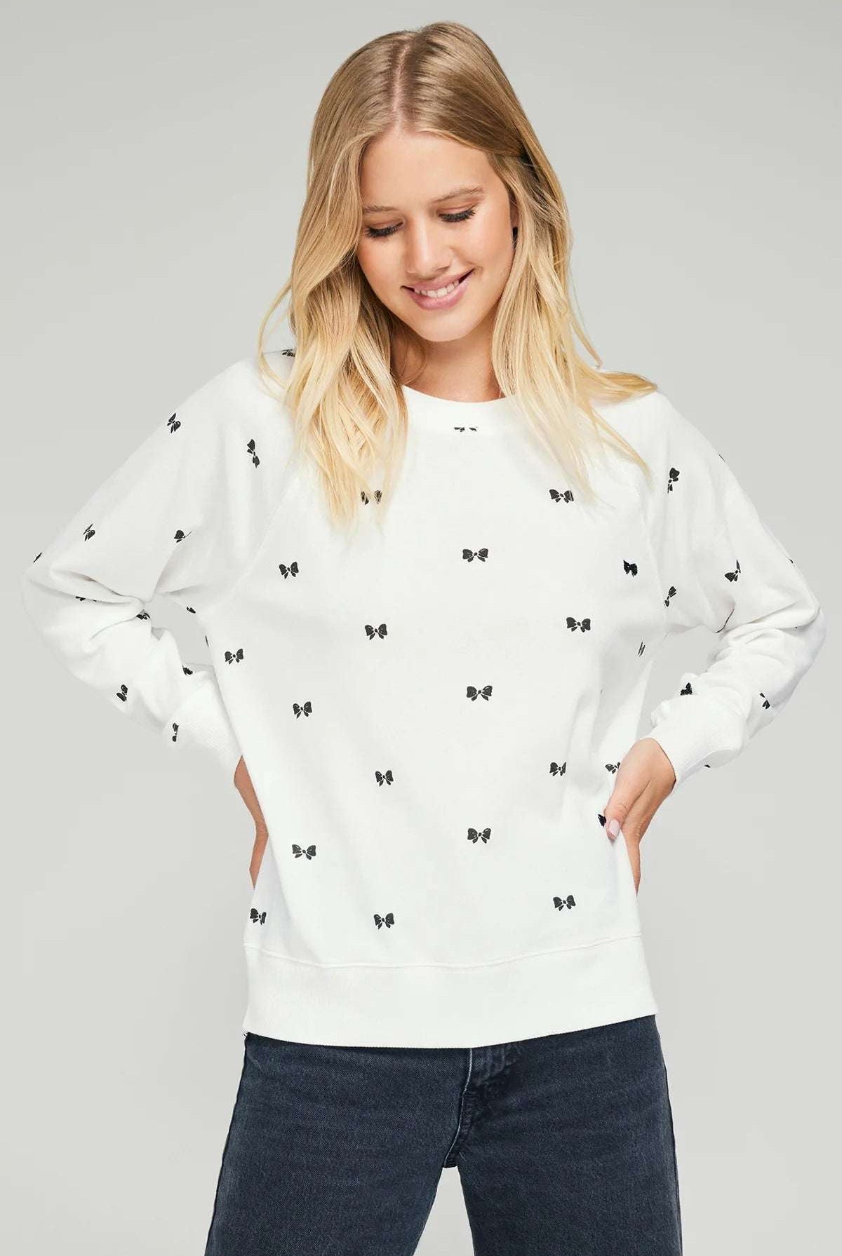 Wildfox Gordon Bow Sommers Sweatshirt Sweatshirt by Wildfox as seen on celebrities