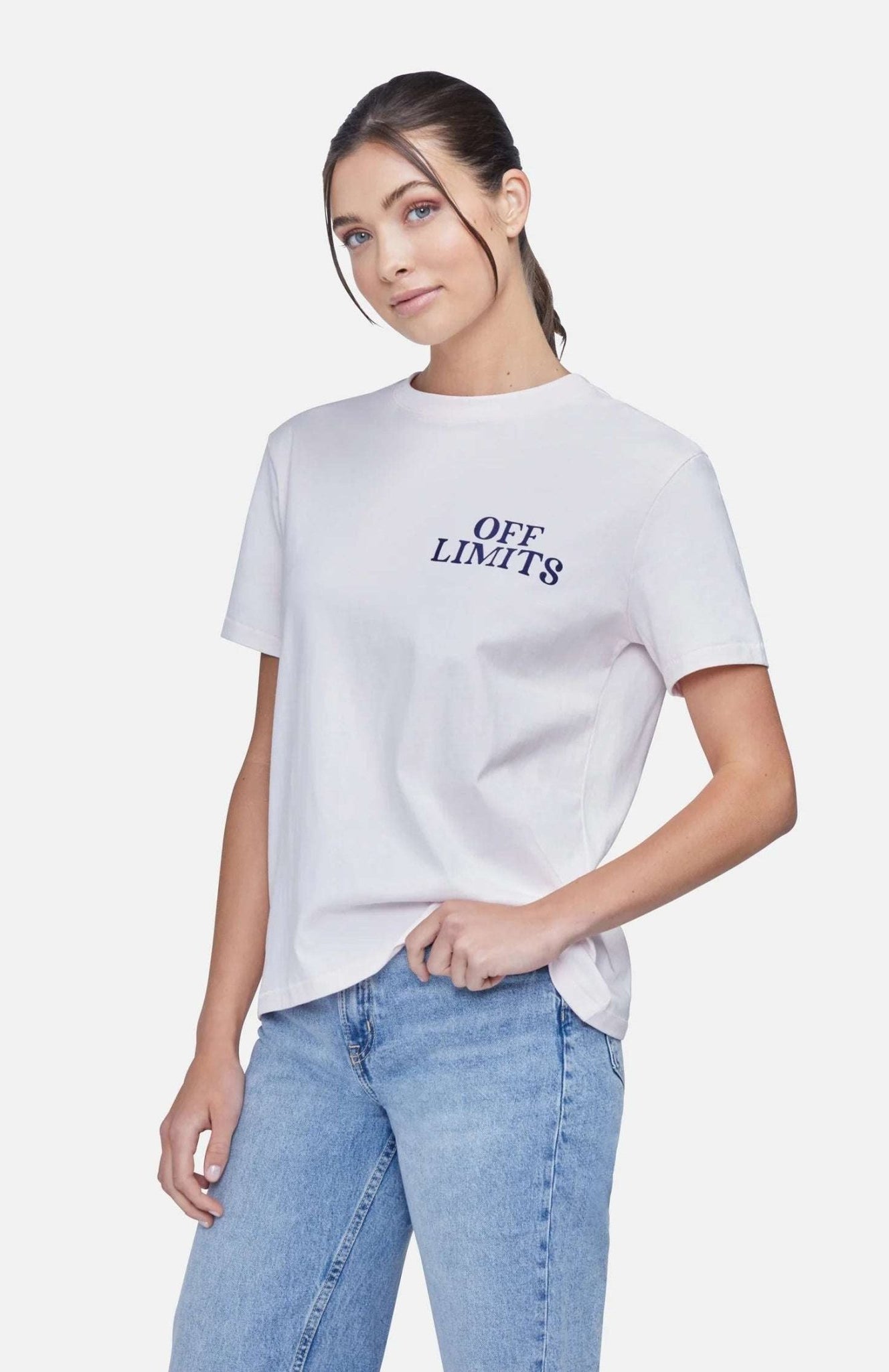 Shop Wildfox Wildfox Off Limits Ryan Tee T-Shirt for women – premium loungewear and festival fashion at Spoiled Brat