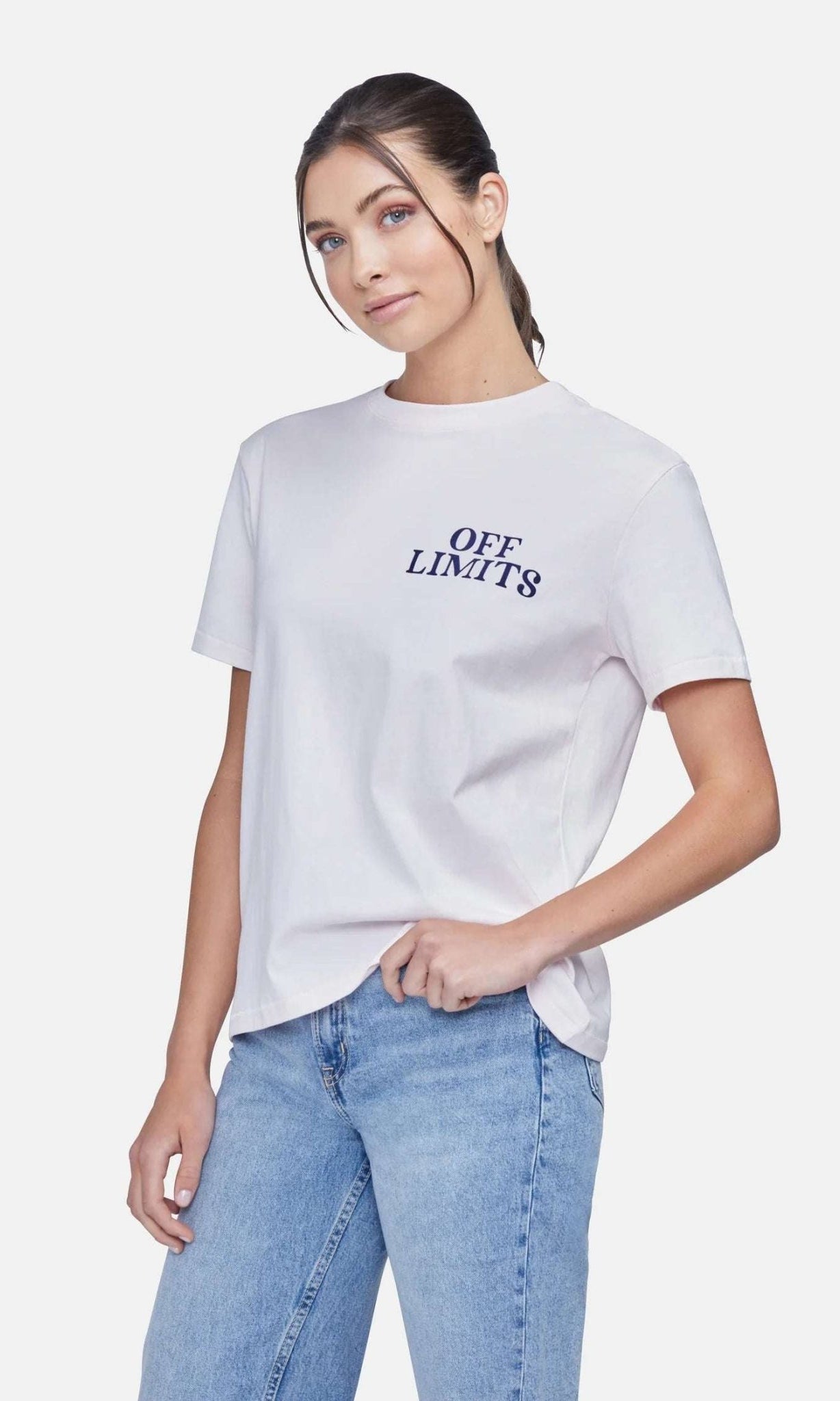 Shop Wildfox Wildfox Off Limits Ryan Tee T-Shirt for women – premium loungewear and festival fashion at Spoiled Brat