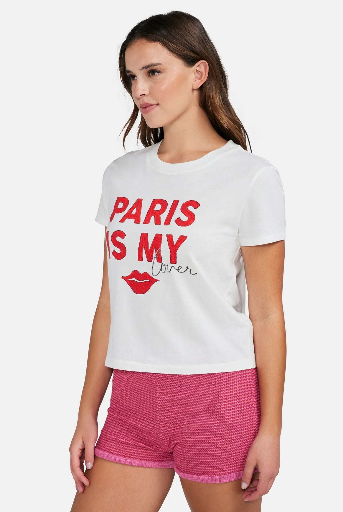 Shop Wildfox Wildfox Paris Is My Lover Tee T-Shirt for women – premium loungewear and festival fashion at Spoiled Brat