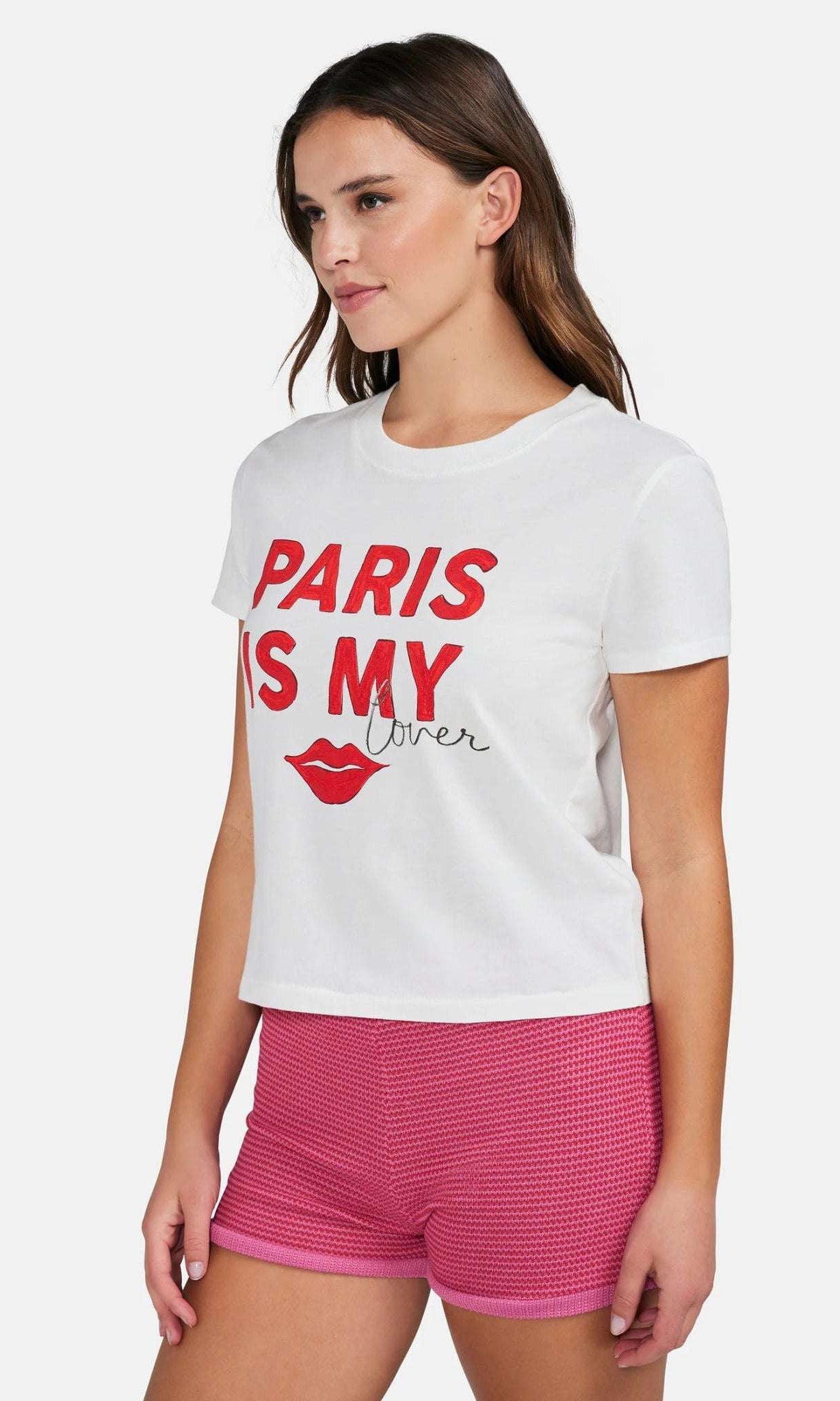 Shop Wildfox Wildfox Paris Is My Lover Tee T-Shirt for women – premium loungewear and festival fashion at Spoiled Brat