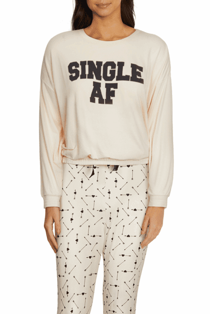 Shop Wildfox Wildfox Single AF Pyjamas as seen on Malin Andersson Pyjamas for women – premium loungewear and festival fashion at Spoiled Brat