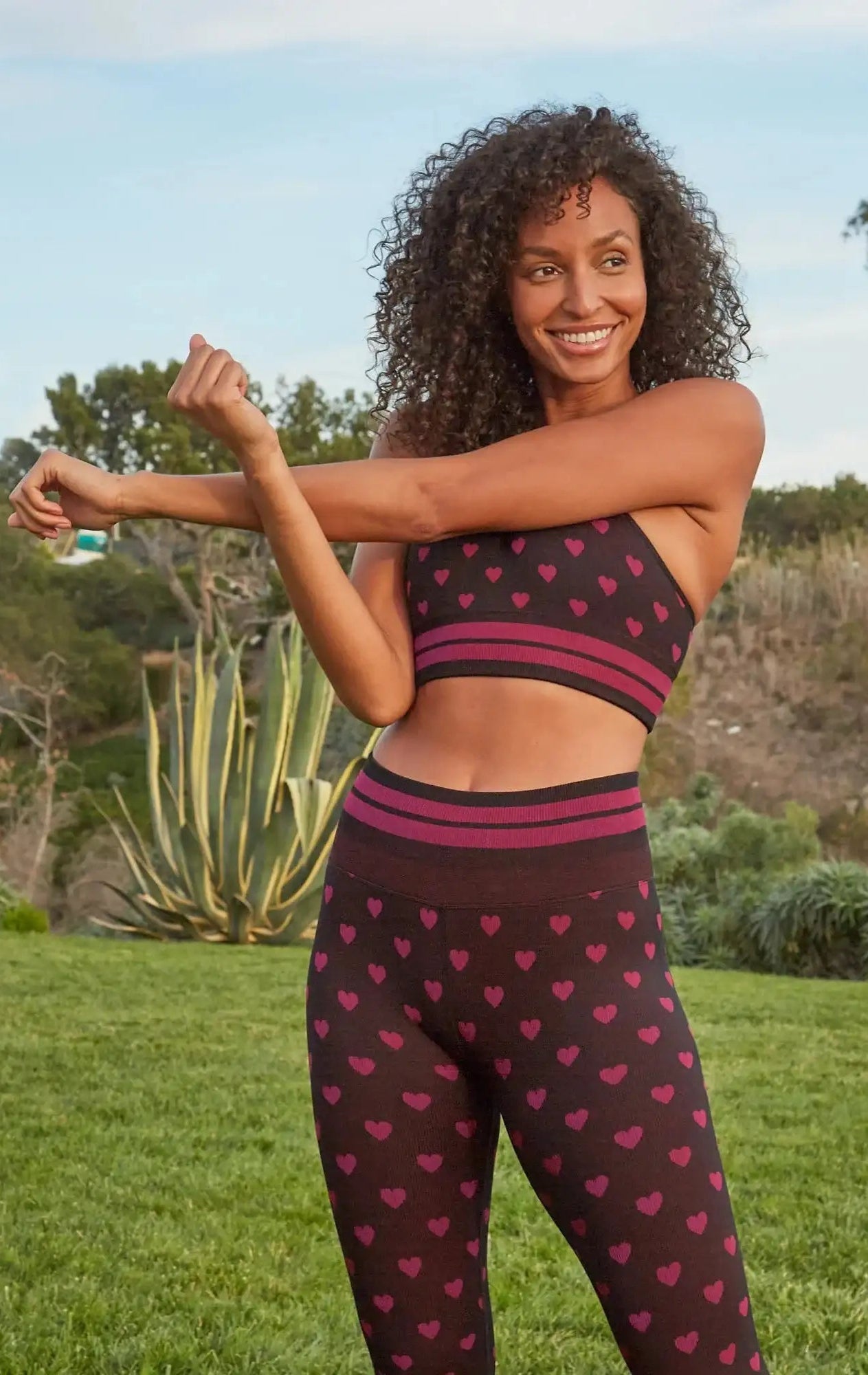 Shop Spiritual Gangster Spiritual Gangster Rosaline Love Sculpt Jacquard Seamless Leggings Leggings for women – premium loungewear and festival fashion at Spoiled Brat