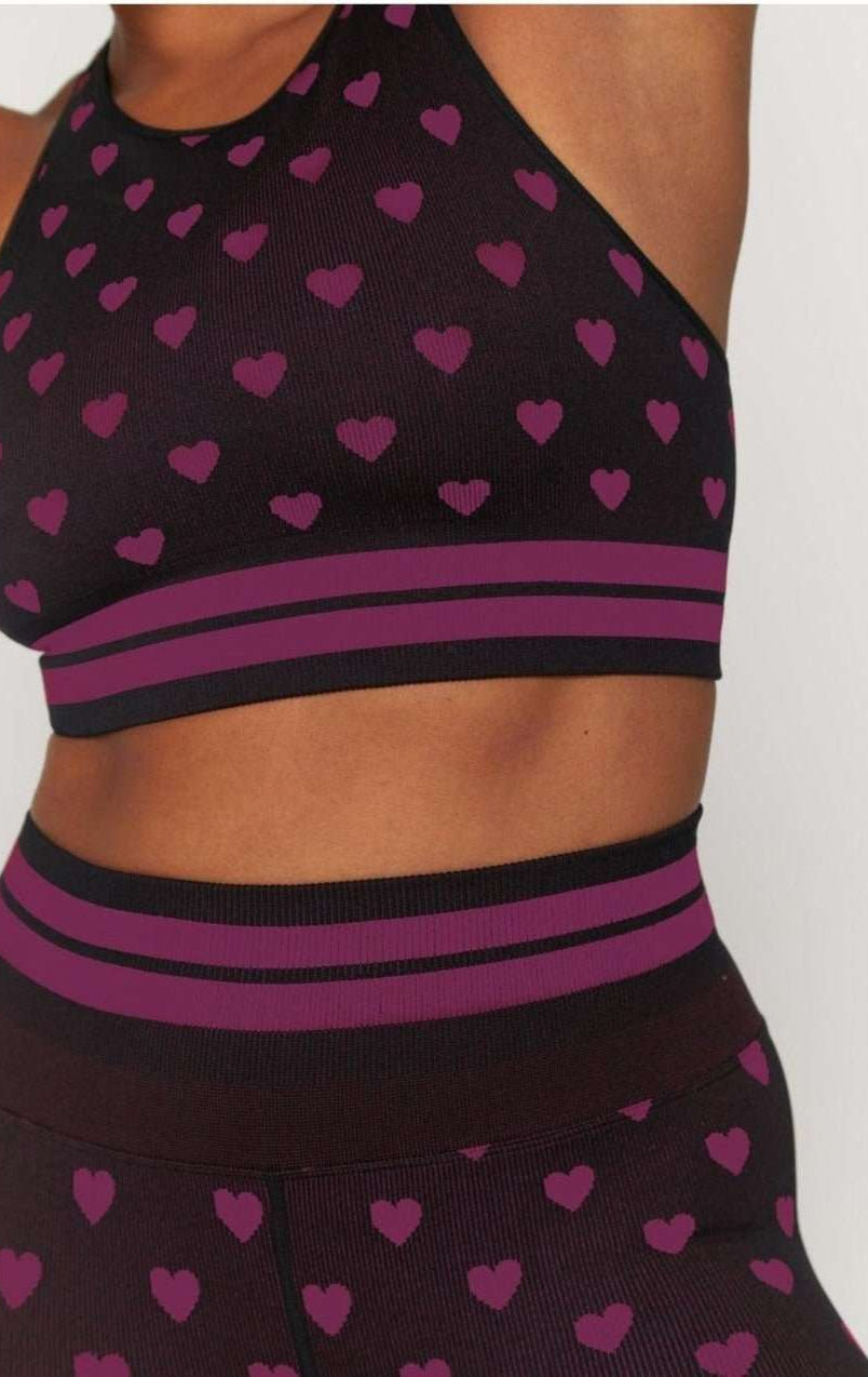 Shop Spiritual Gangster Spiritual Gangster Rosaline Love Sculpt Jacquard Seamless Leggings Leggings for women – premium loungewear and festival fashion at Spoiled Brat