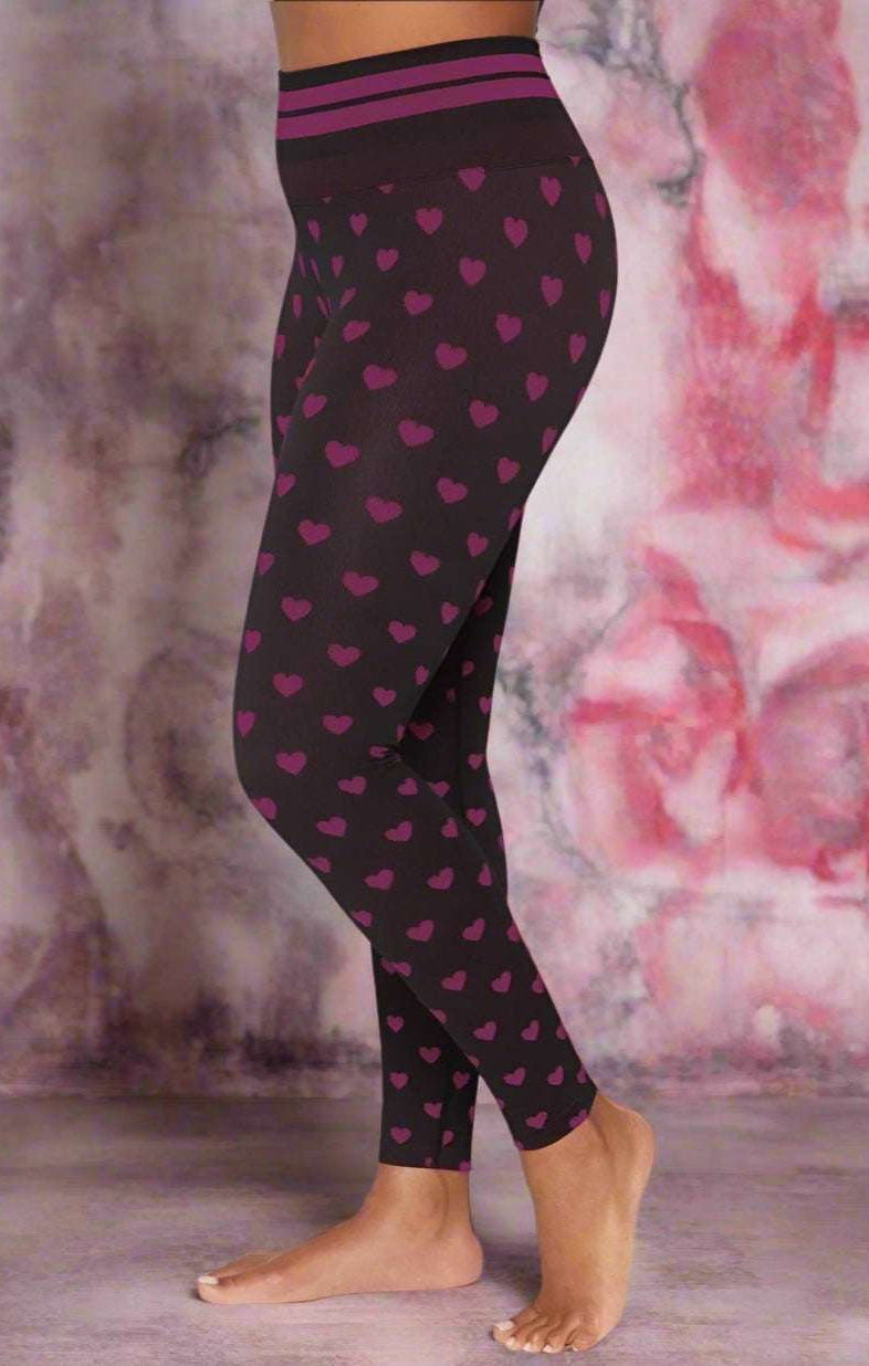 Shop Spiritual Gangster Spiritual Gangster Rosaline Love Sculpt Jacquard Seamless Leggings Leggings for women – premium loungewear and festival fashion at Spoiled Brat