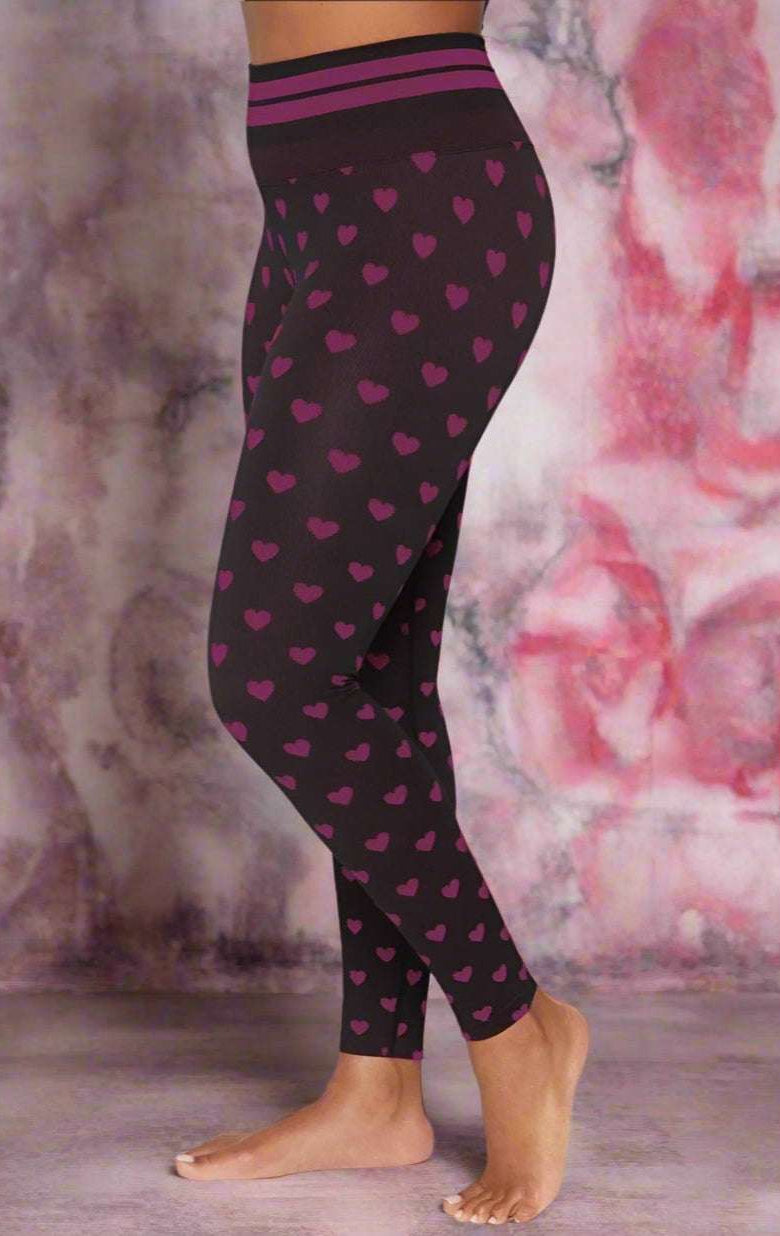Shop Spiritual Gangster Spiritual Gangster Rosaline Love Sculpt Jacquard Seamless Leggings Leggings for women – premium loungewear and festival fashion at Spoiled Brat