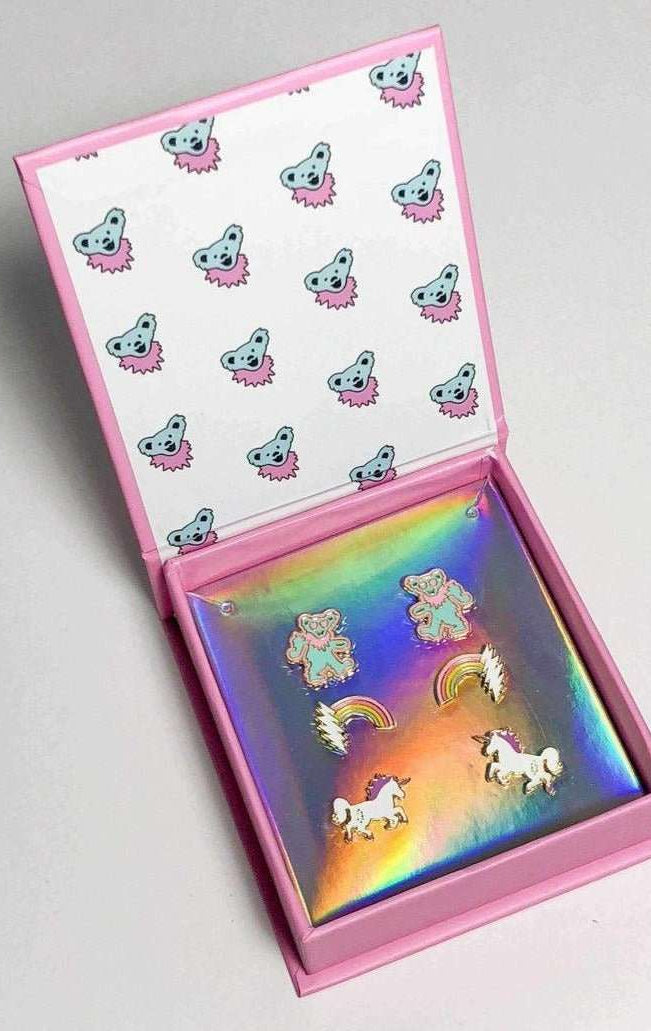 Shop Trixy Starr Trixy Starr x Grateful Dead Earring Set Earrings for women – premium loungewear and festival fashion at Spoiled Brat