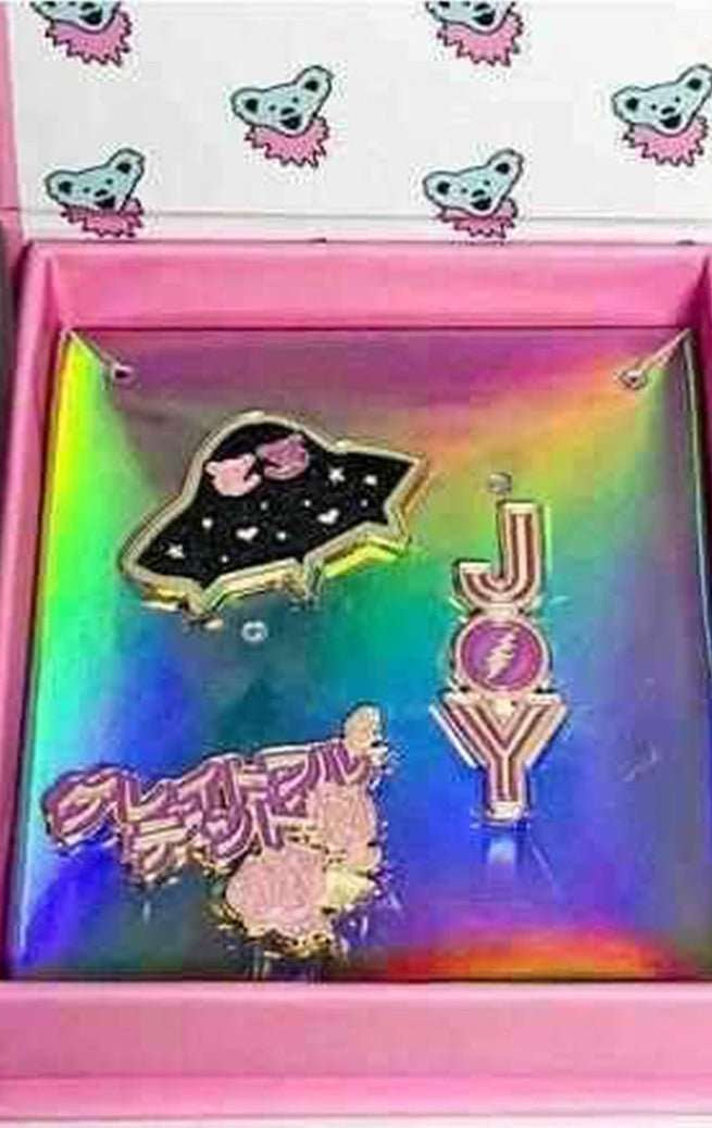 Shop Trixy Starr Trixy Starr x Grateful Dead Pin Set Pin for women – premium loungewear and festival fashion at Spoiled Brat