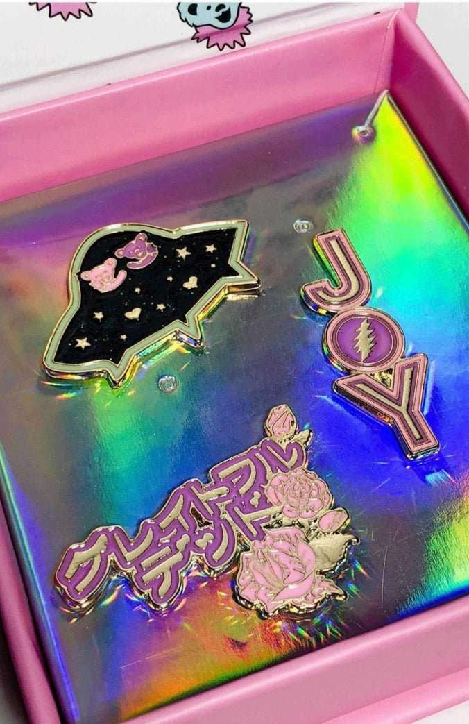 Shop Trixy Starr Trixy Starr x Grateful Dead Pin Set Pin for women – premium loungewear and festival fashion at Spoiled Brat