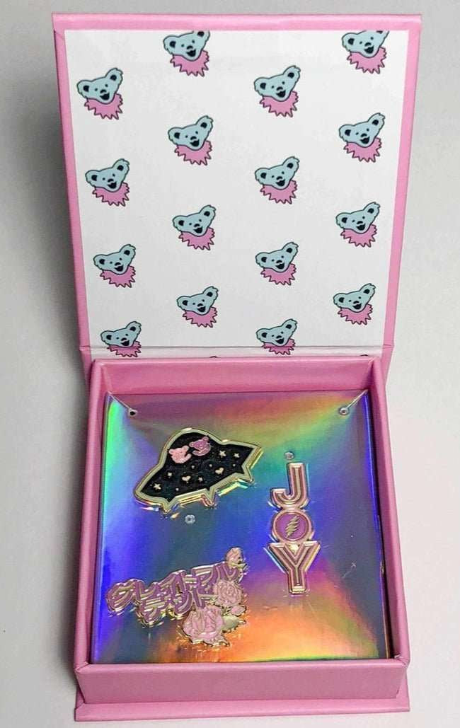 Shop Trixy Starr Trixy Starr x Grateful Dead Pin Set Pin for women – premium loungewear and festival fashion at Spoiled Brat