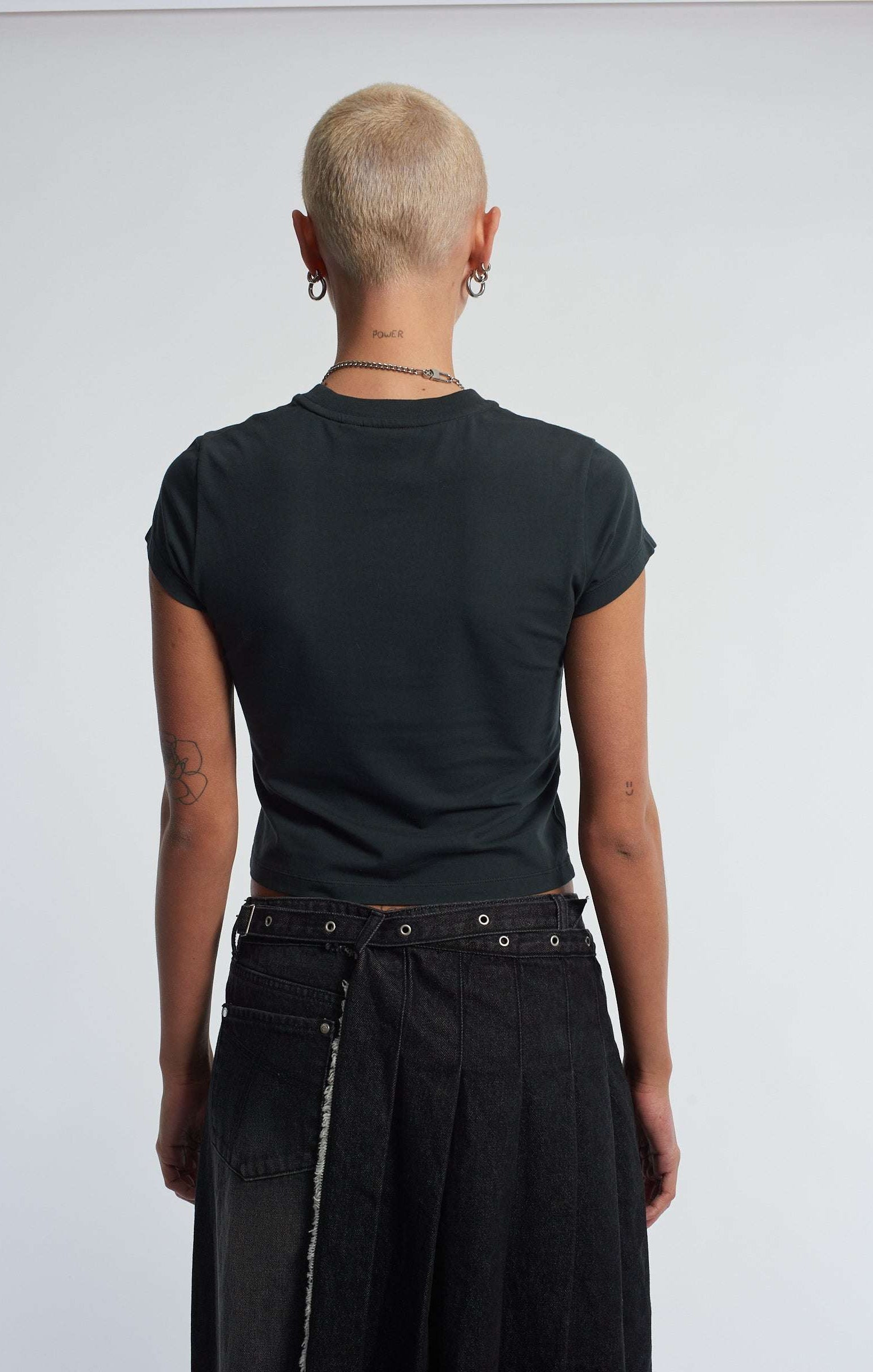 The Ragged Priest Cross My Heart Baby Tee Top by The Ragged Priest as seen on celebrities