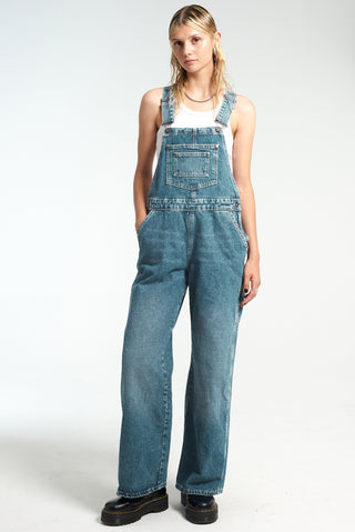 Buy The Ragged Priest Release Bleached Denim Dungarees Online 